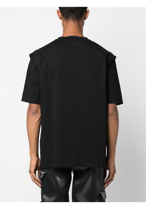 T-shirt Outline con Logo in nero Heliot Emil - uomo HELIOT EMIL | HEM09089BLK01